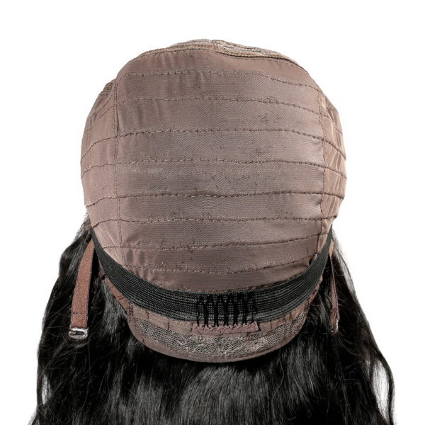Deep Wave Lace Closure Wig Made By Bundles With Closure 180% Density - Image 4